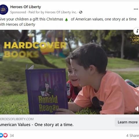 Heroes of Liberty, Reagan ad