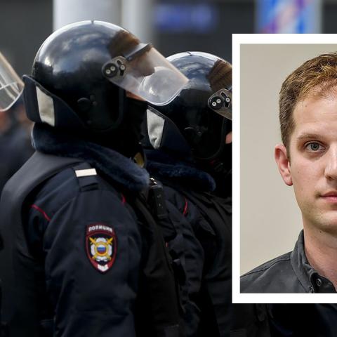 Russian Security Forces,  March 14, 2020, Moscow, Russia, Insert: Evan Gershkovich