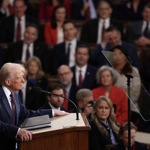 Roughly two-thirds of those who watched Trump's address to Congress approved of speech: poll