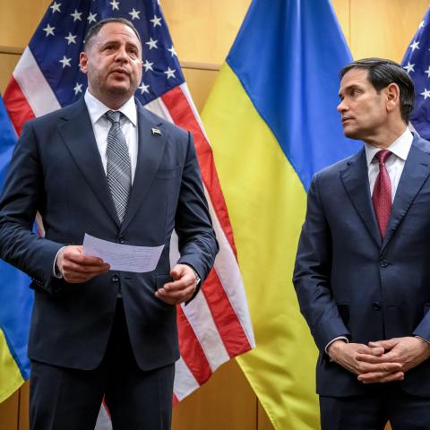 Zelensky says his top staffer, chief peace-deal negotiator, has resigned amid corruption probe