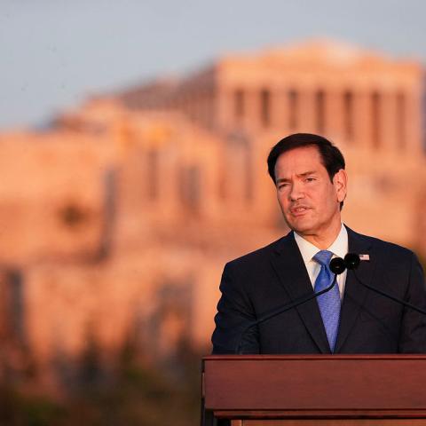 Rubio’s Acropolis speech pitches Trumpism as a return to Western roots